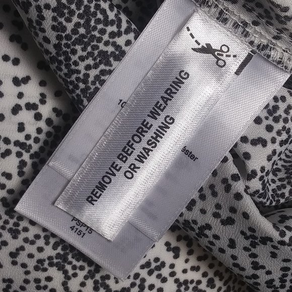 DKNY B/W Pocket Long Sleeve Button Up Shirt - Picture 5 of 8